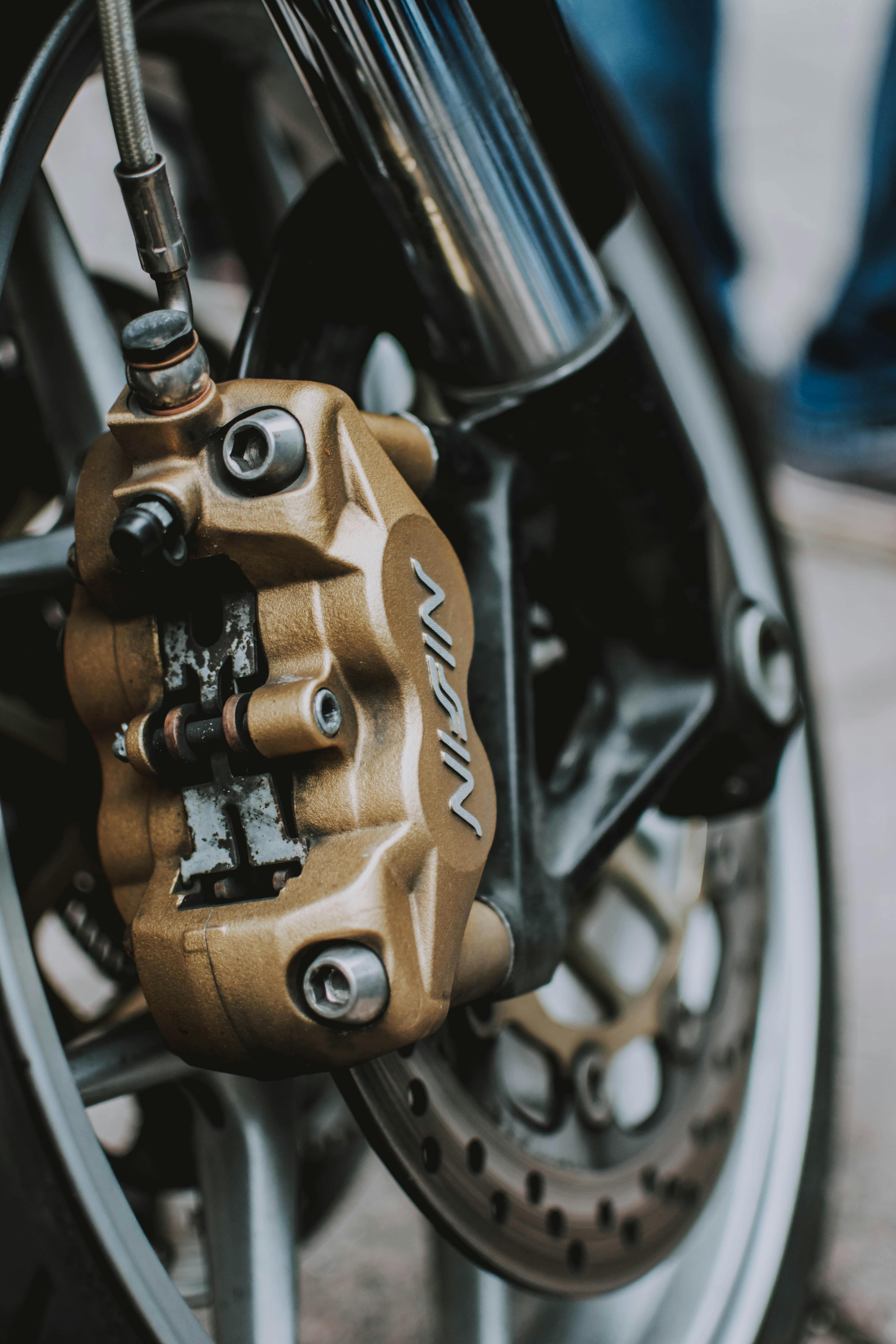 Pedal del freno moto Fotografía de stock - Alamy