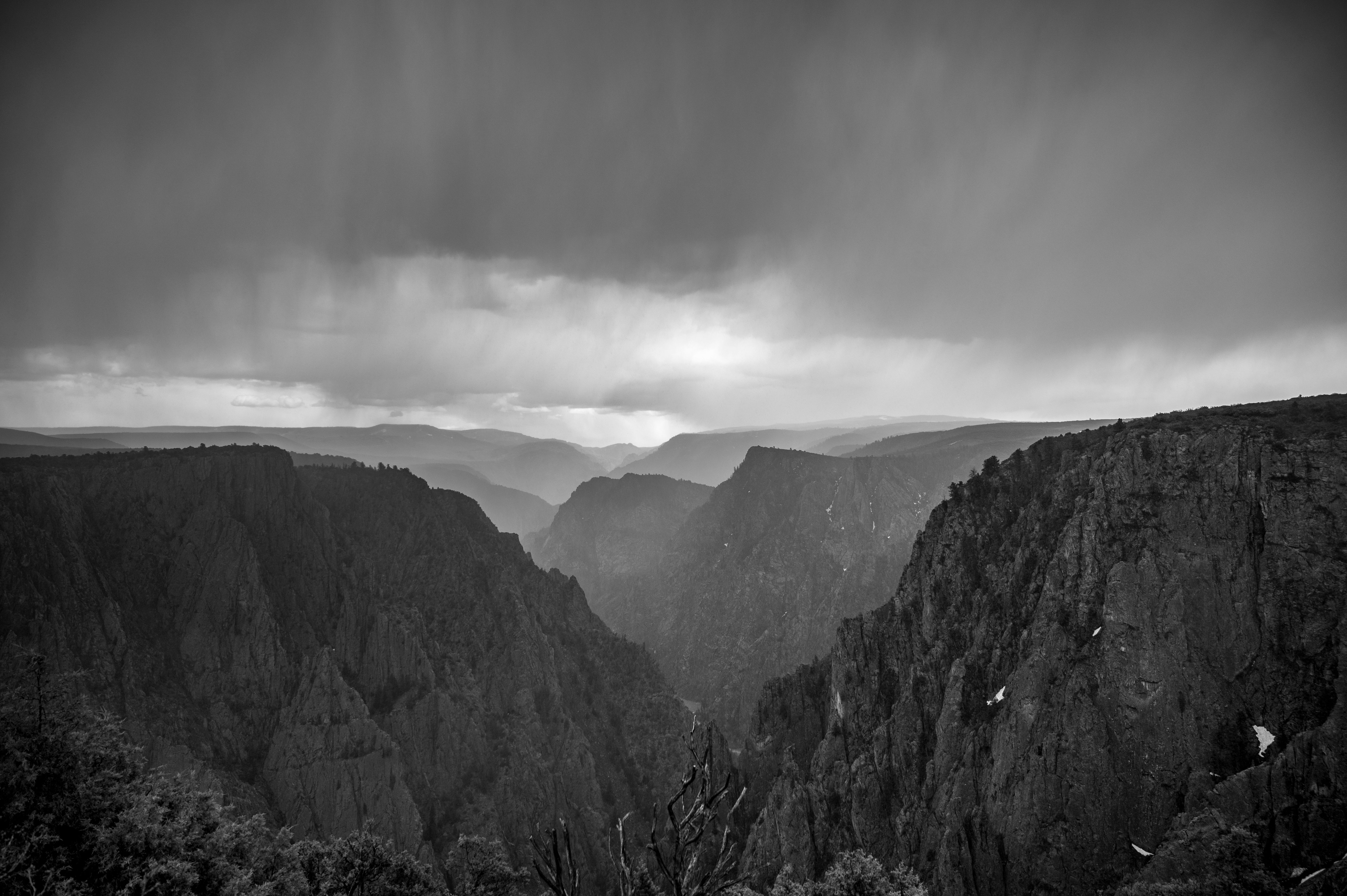 The night sky over the Black Canyon of the Gunnison