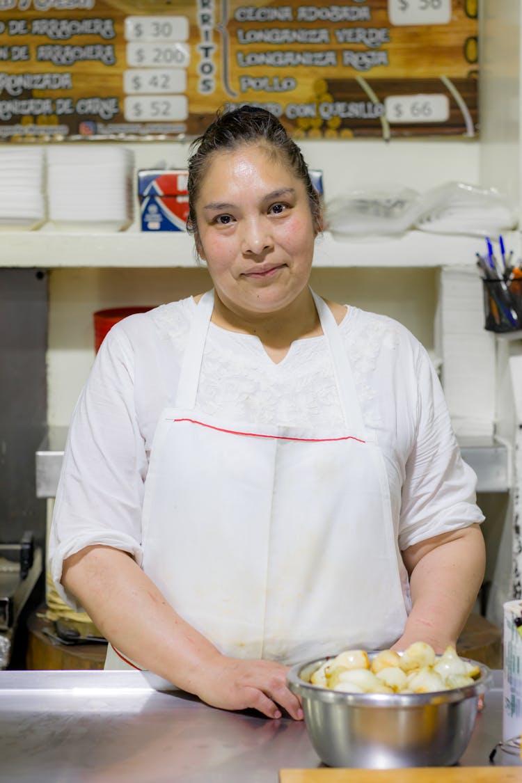 Portrait Of Cook In Kitchen