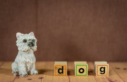 Free West Highland White Terrier Puppy Figurine Stock Photo