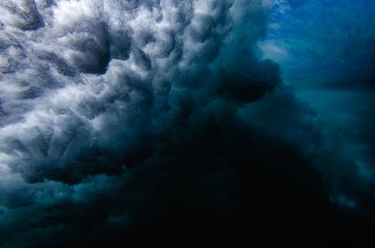 White Clouds over Body of Water