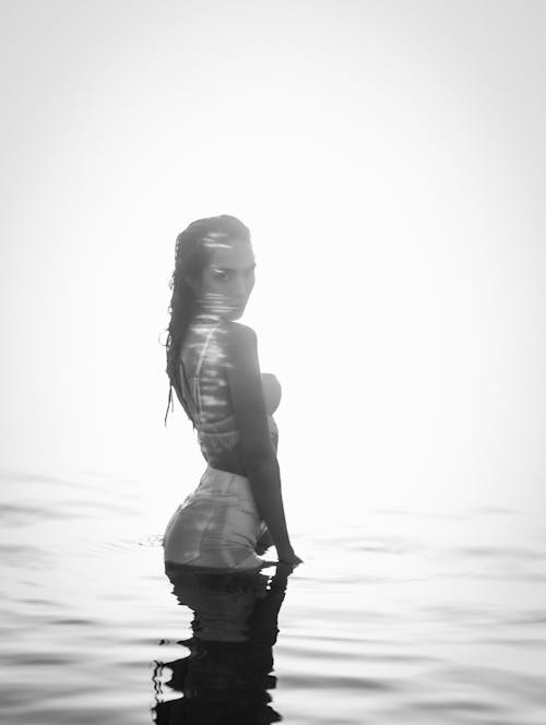 Woman Standing in Water 