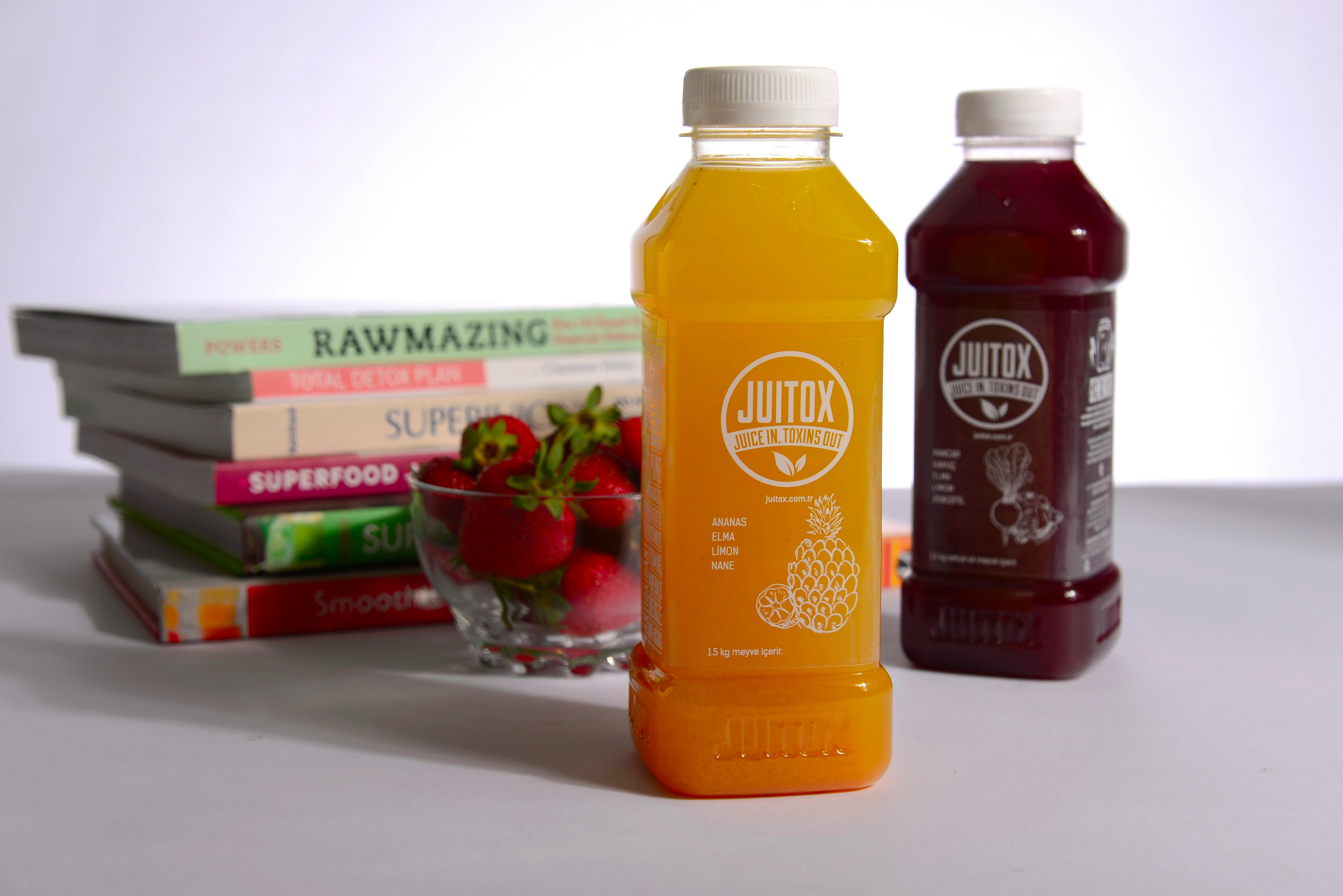 Healthy smoothies in glass jars with fresh ingredients