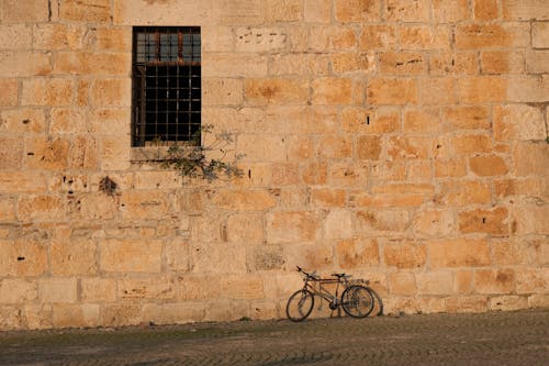 Bike by Stone Wall