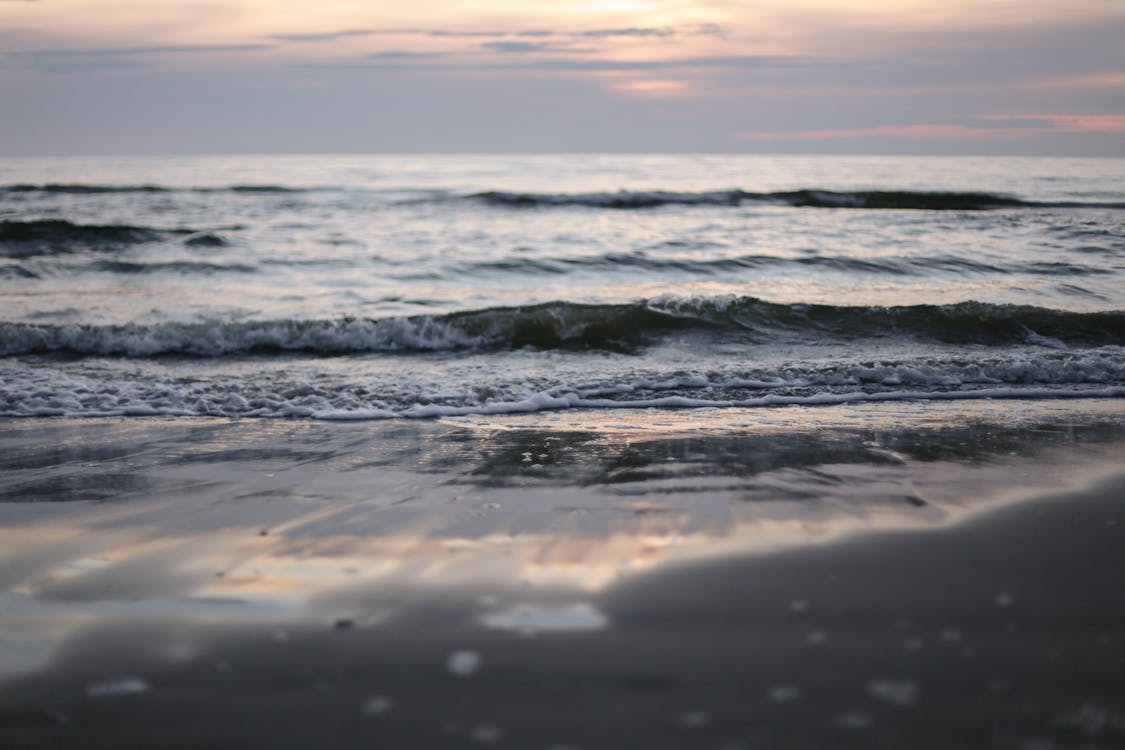 Close Upfoto Van Zeegolven