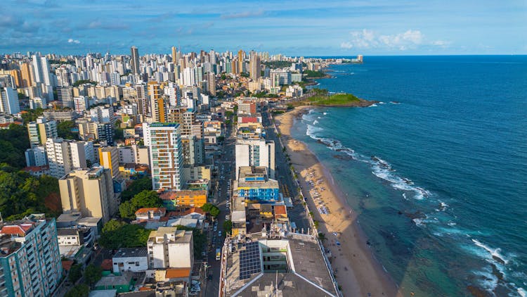 A View Of Salvador In Brazil