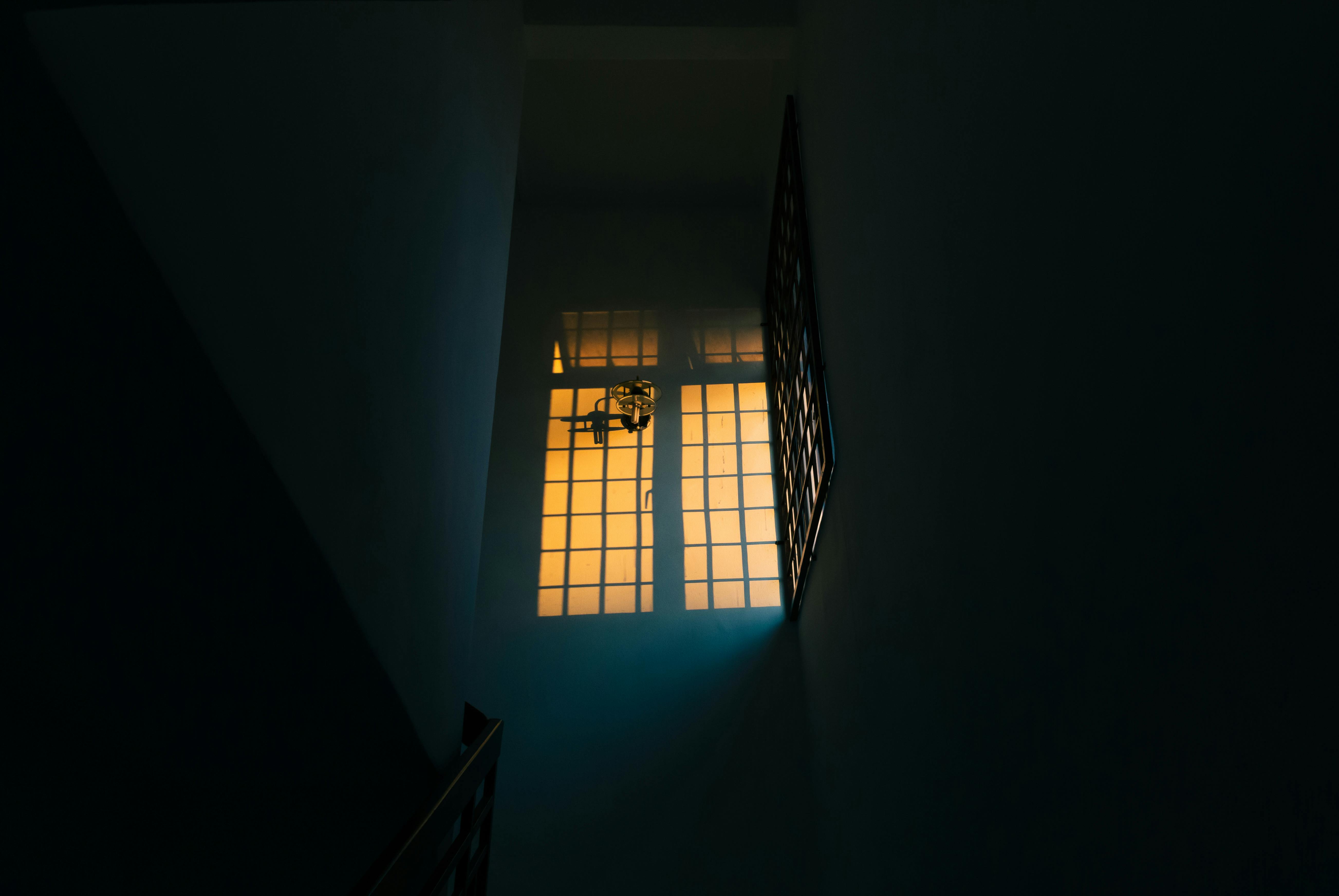 Light in a Mirror at Night · Free Stock Photo