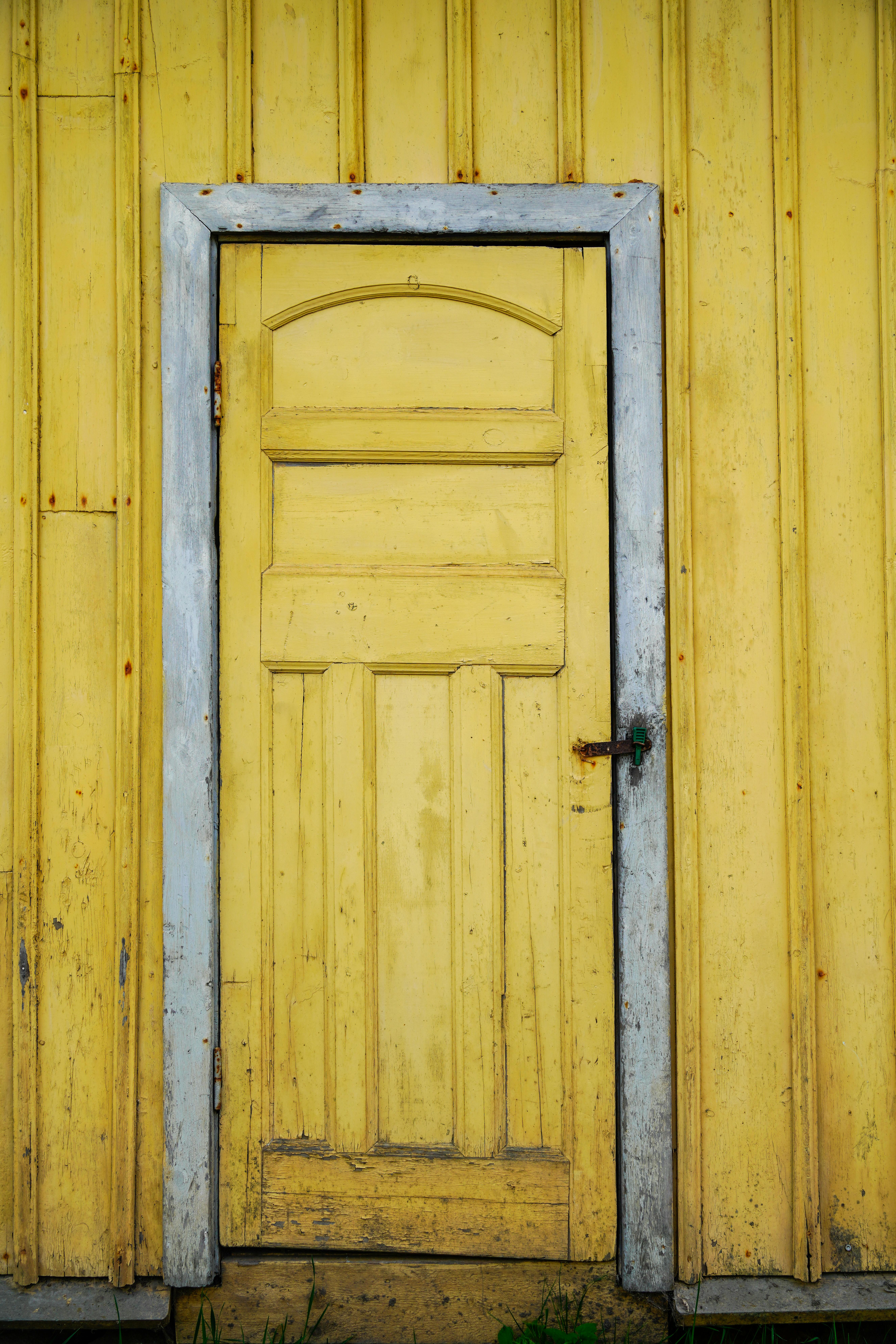 Yellow Wooden Door · Free Stock Photo