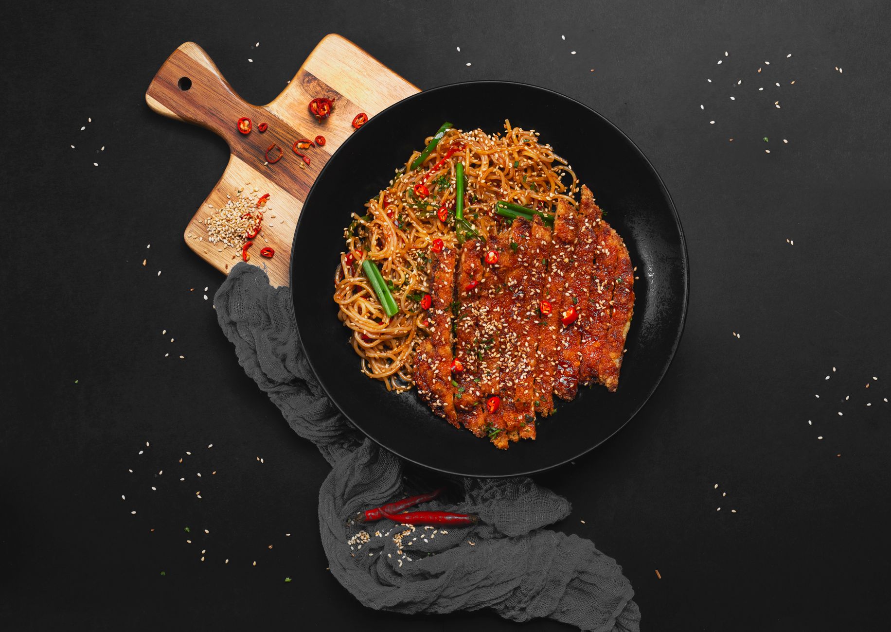 A vibrant seasoned rice dish with delicious toppings