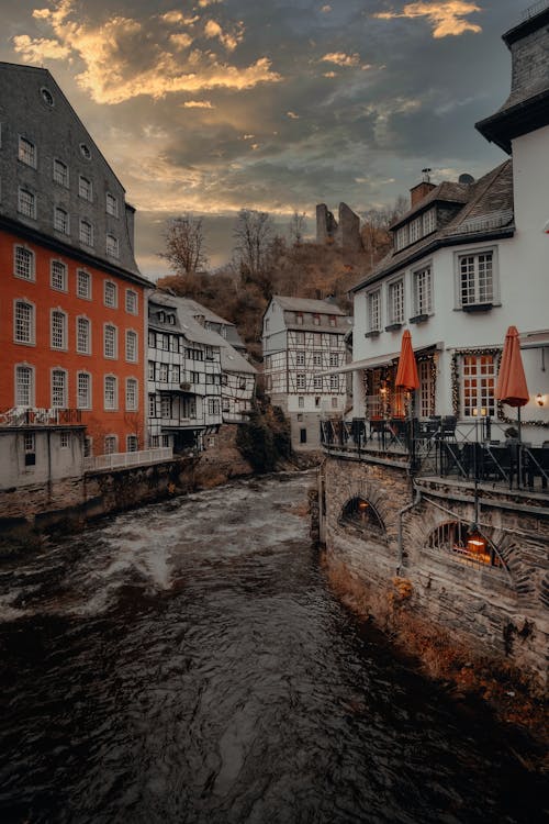강, 건물, 도시의의 무료 스톡 사진