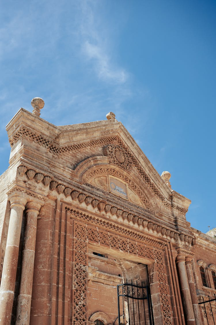 Sunlit, Ancient Building Facade