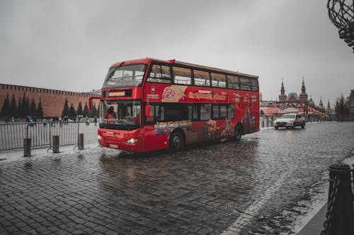 Kostnadsfria Kostnadsfri bild av dubbeldäckarbuss, moskva, resa Stock foto
