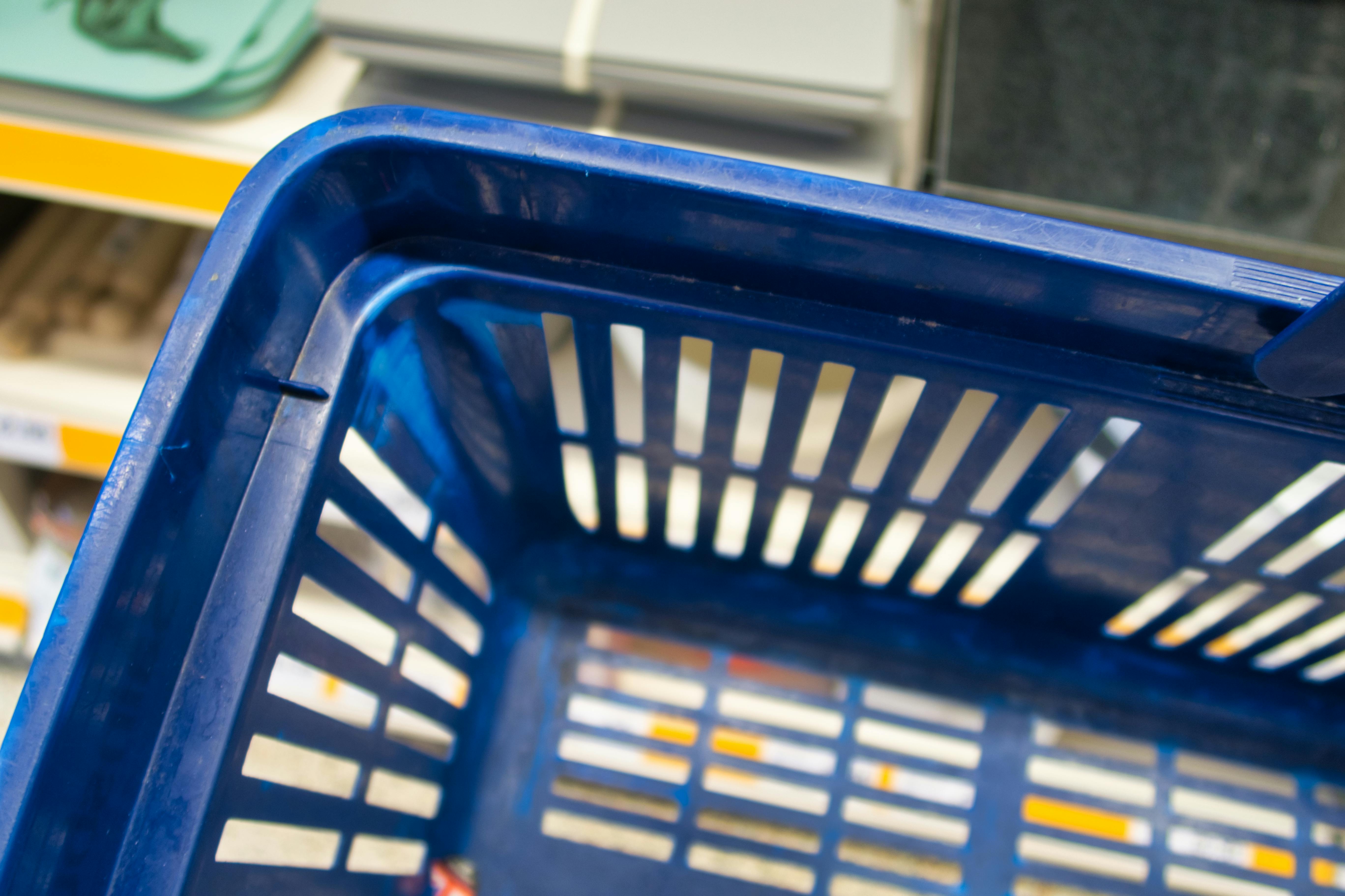 Free stock photo of blue basket, food, food shopping
