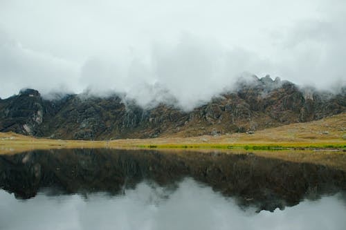 反射, 多雲的, 山 的 免费素材图片