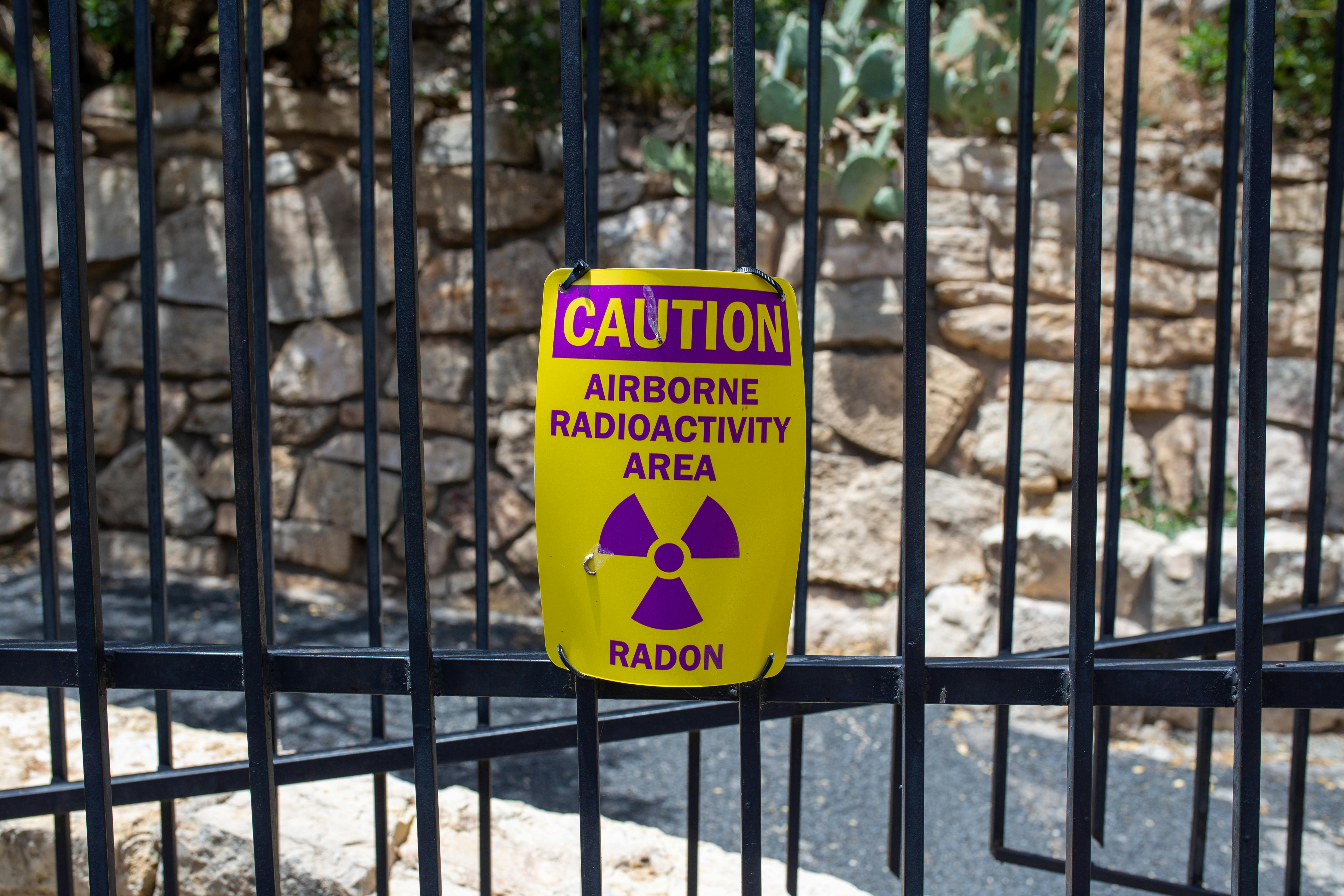 Free Radioactive Area Warning Stock Photo