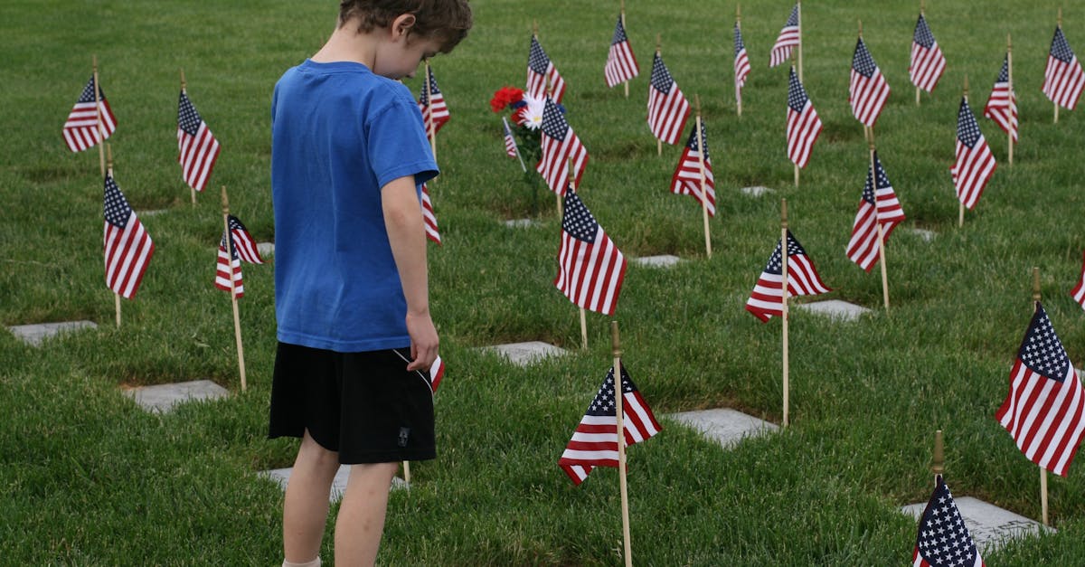 Free stock photo of cemetery, flag, memorial day
