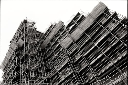 Scaffolding on Construction Site