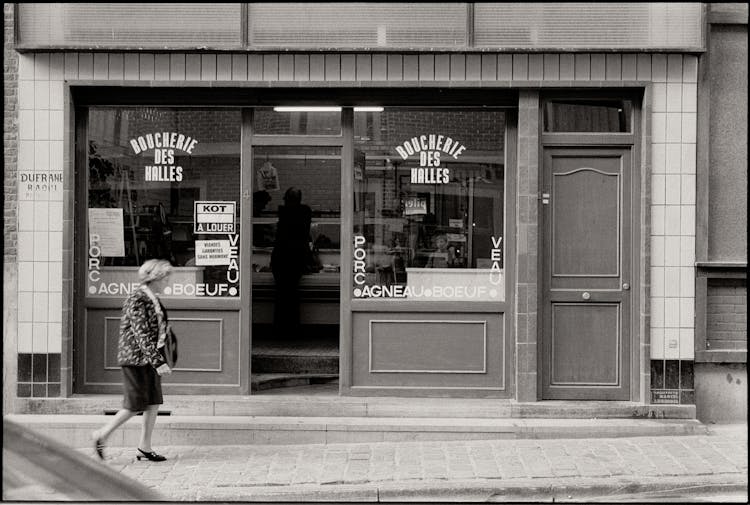 Facade Of Butchers Store