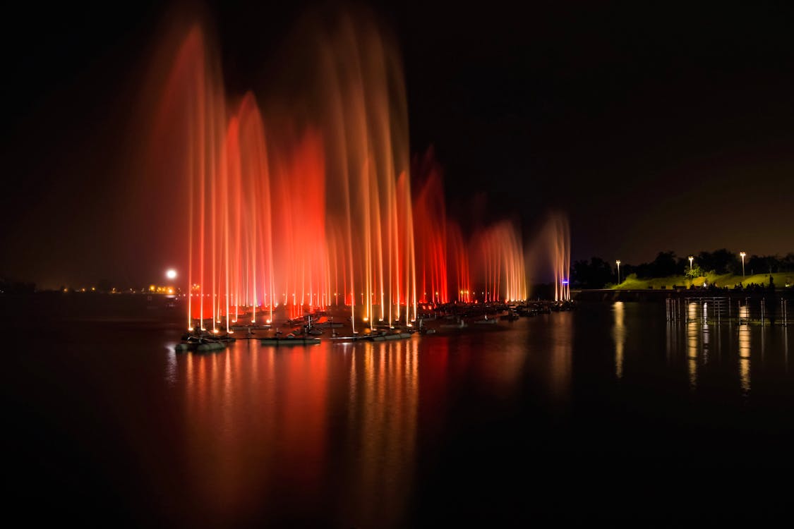 Long-Exposure Photography Of Fountain