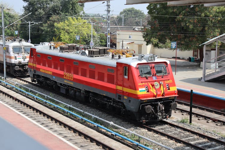 Locomotive At Railway Station