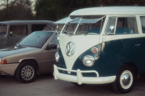 A Vintage Volkswagen T1 at the Parking Lot