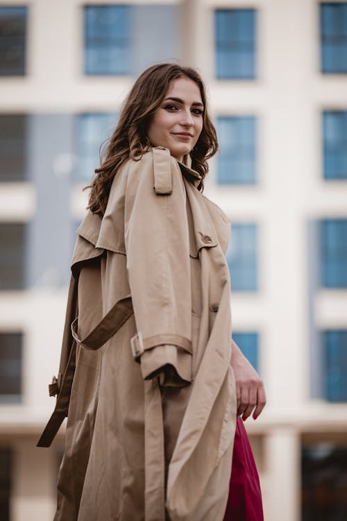 Woman Posing in Coat