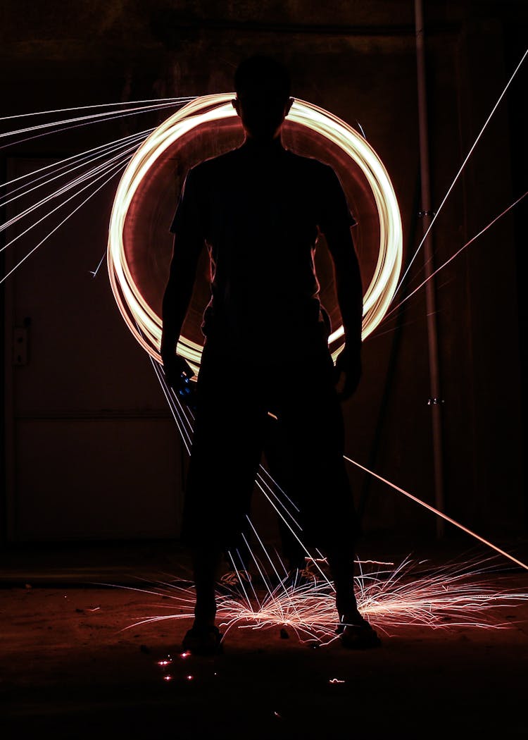 Time-lapse Photo Of Poi Dancer