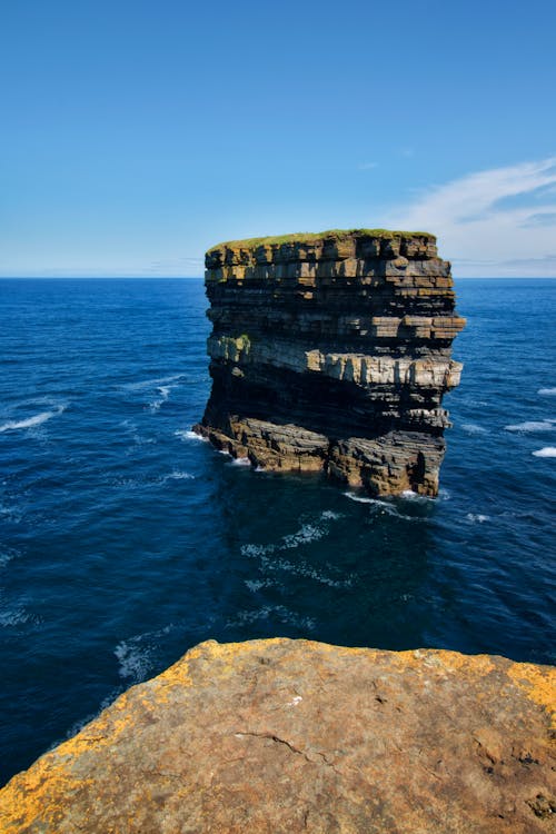 Rock Formation on Body of Water