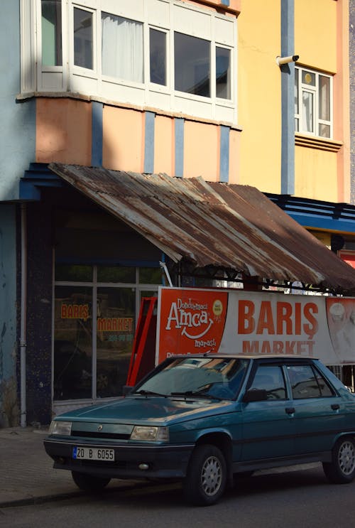 Photo of an Old Car on a Street in Turkey