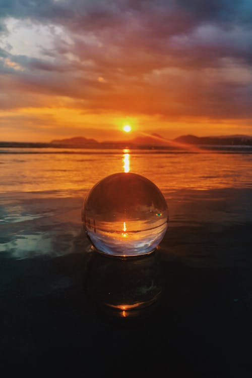 Goutte D'eau Pendant L'heure D'or