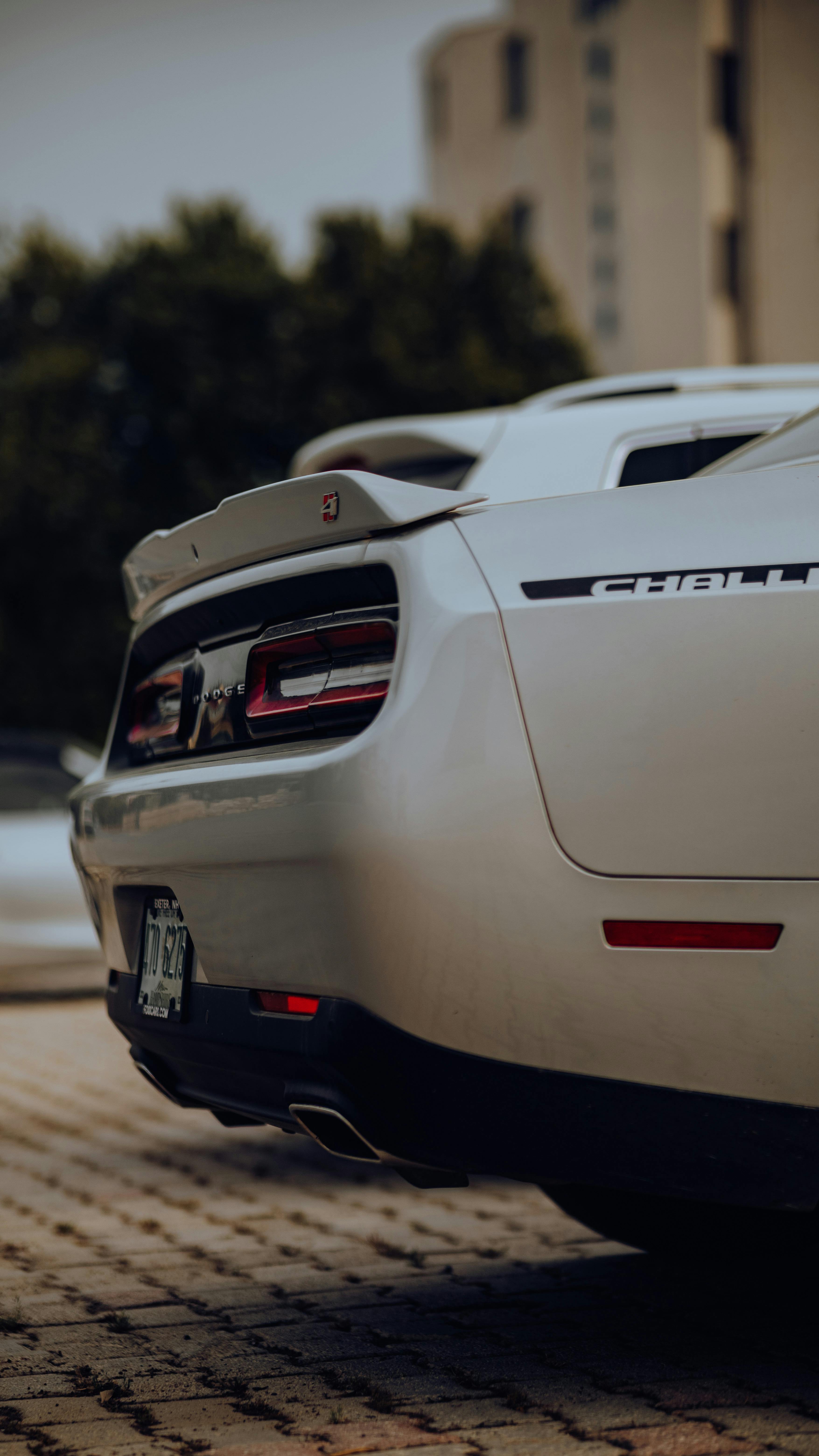 Download wallpaper 1350x2400 dodge challenger dodge car muscle car  gray road iphone 876s6 for parallax hd background