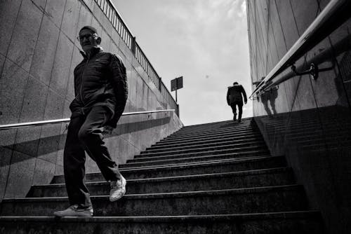 Free Elderly Man on Steps Stock Photo