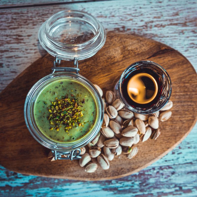Saffron Pistachio Mousse