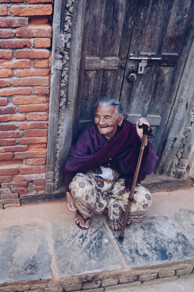 Portrait Of Smiling Pensioner 