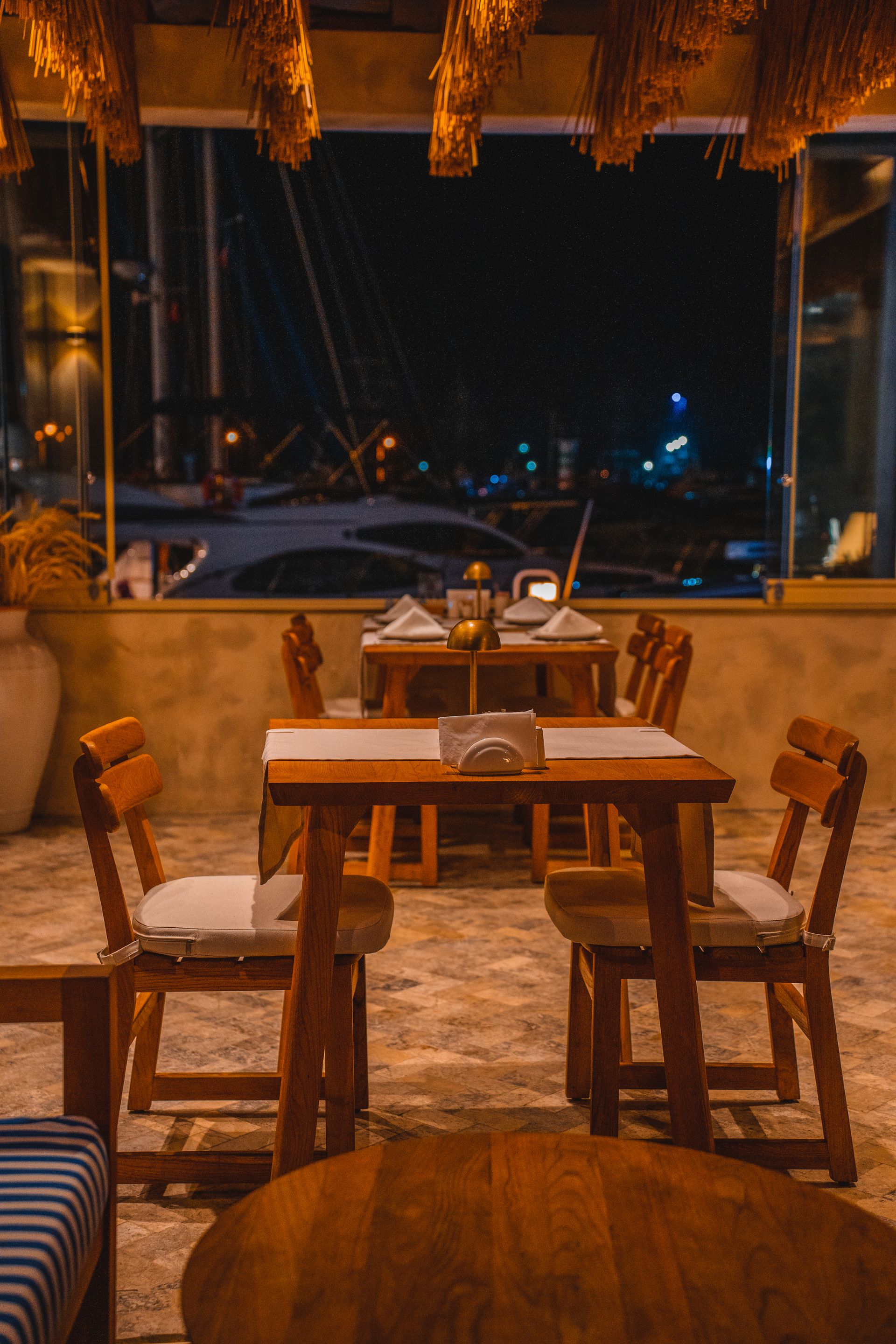 Terraza de Terramar al atardecer