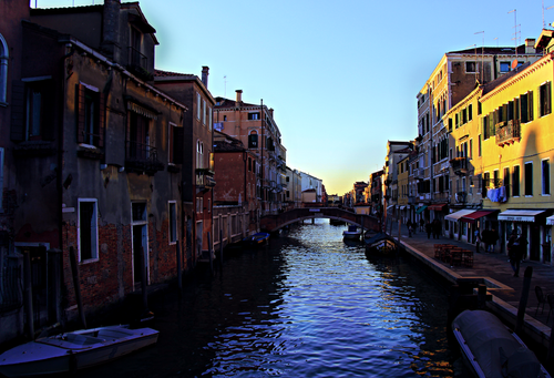Free stock photo of blue sky, bridge, canal Stock Photo