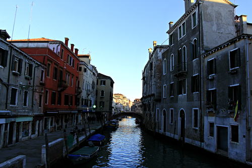 Free stock photo of blue sky, bridge, canal Stock Photo