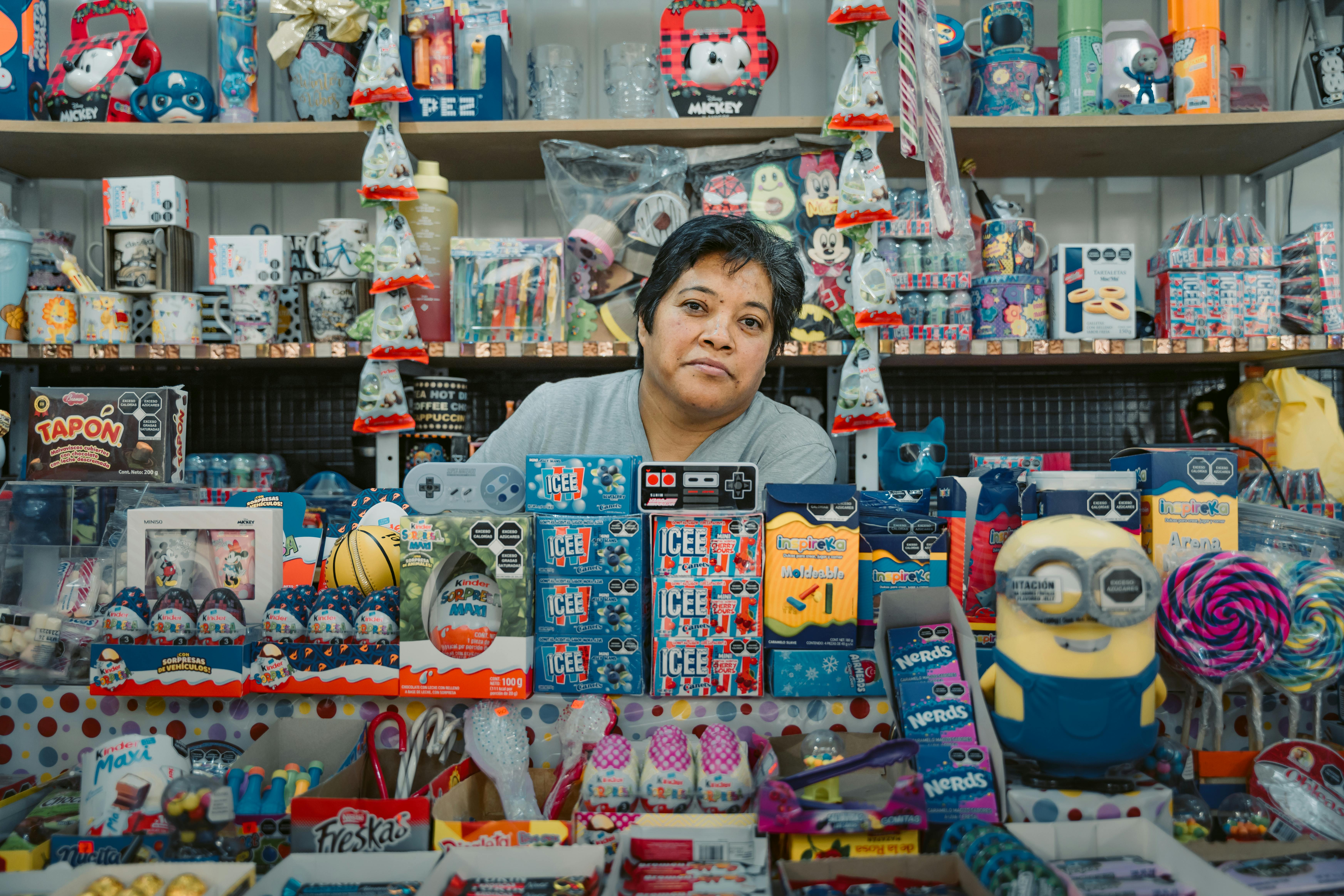 woman working in store