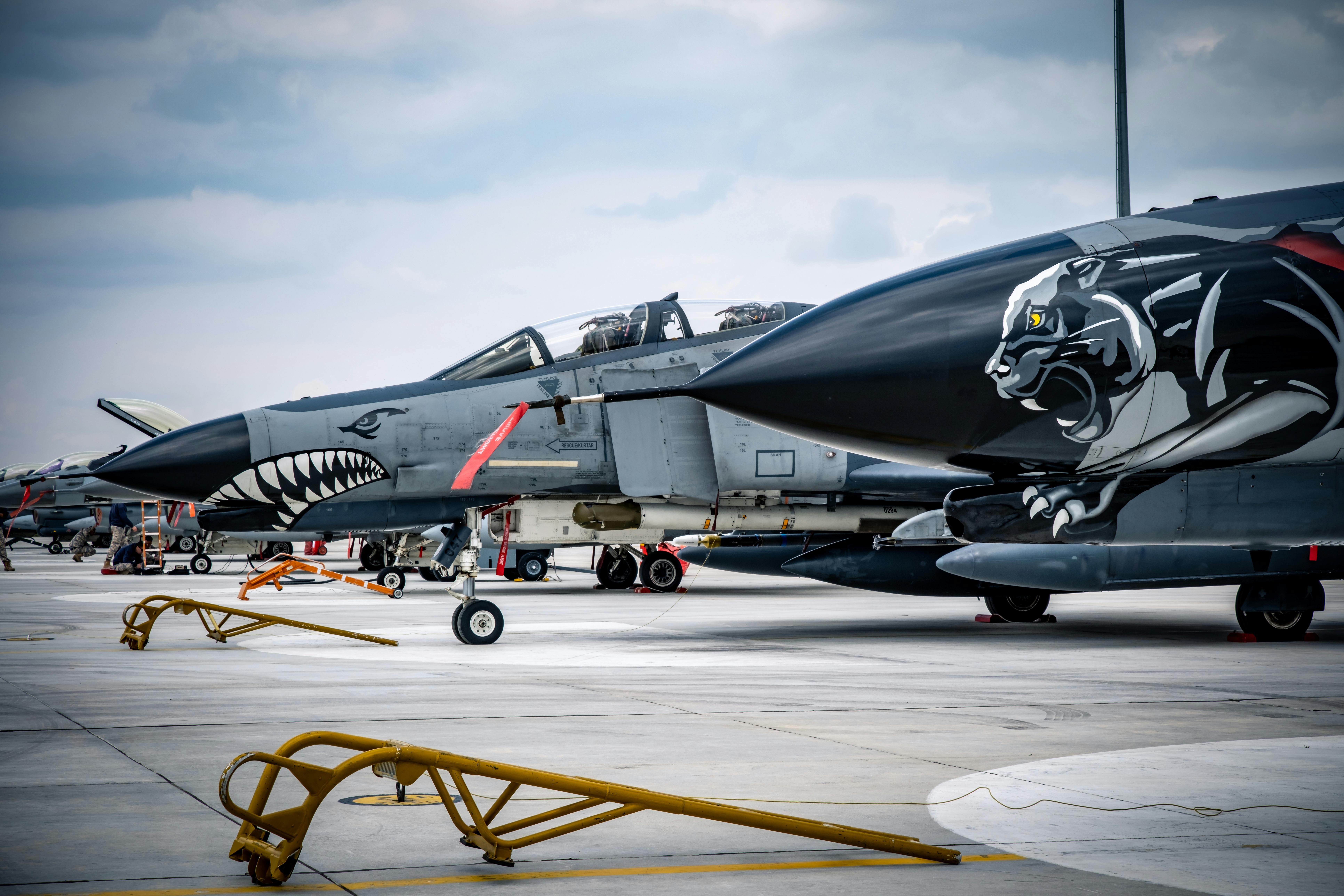 Military Fighters on Tarmac · Free Stock Photo