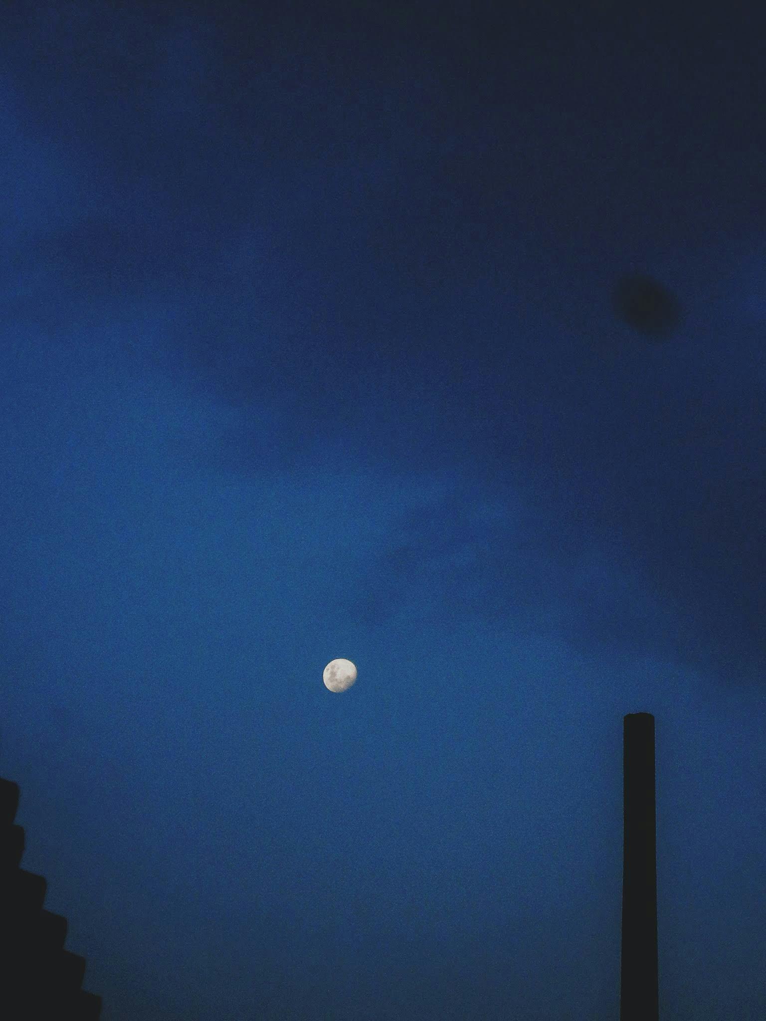 White Moon at Night · Free Stock Photo