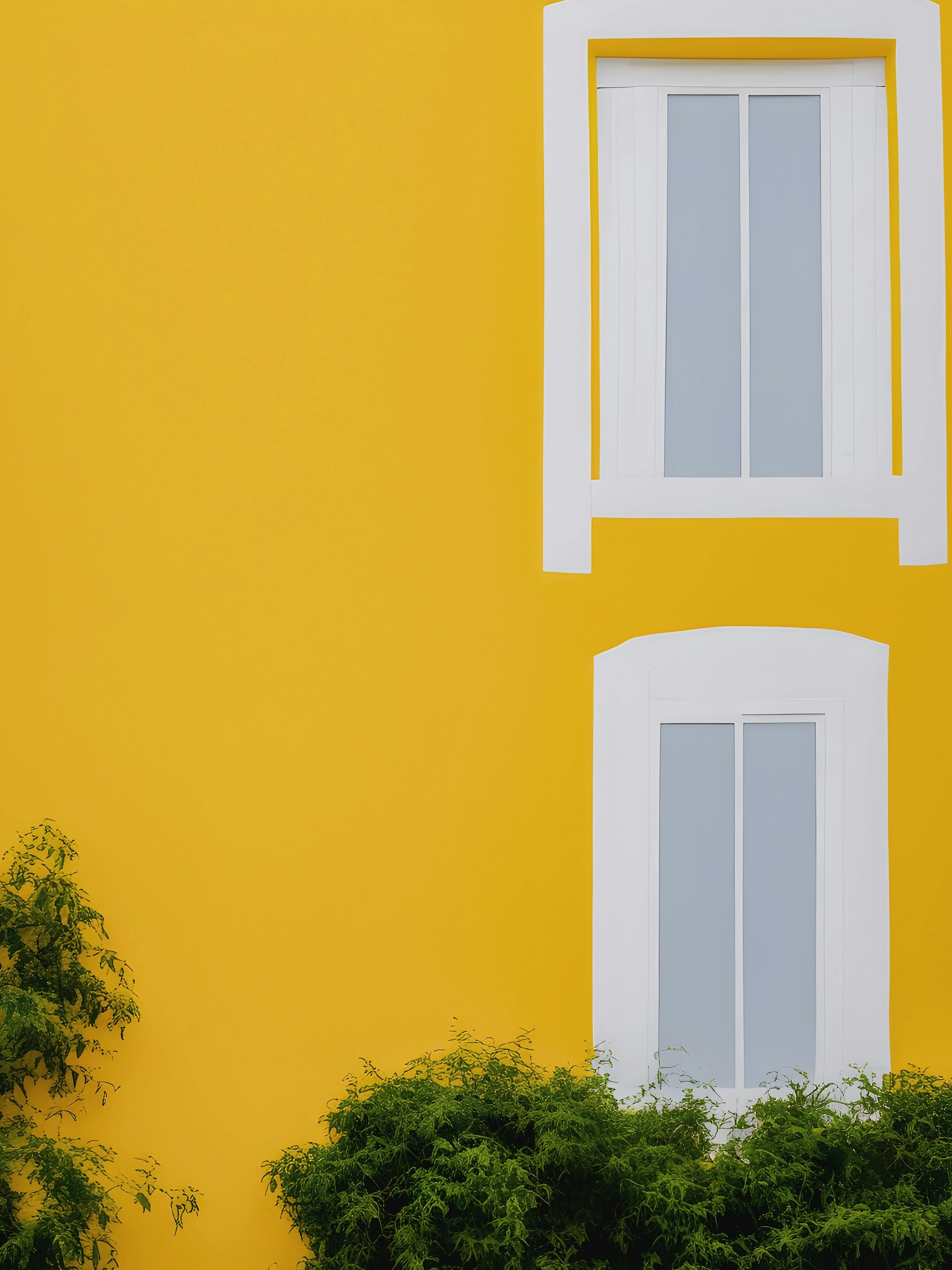 Yellow Wall of a House · Free Stock Photo