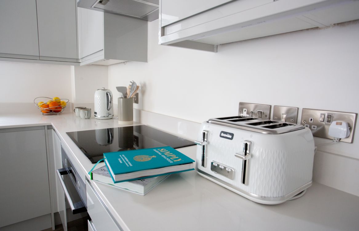 Luxurious kitchen with elegant finishes Luxurious kitchen interior with elegant design