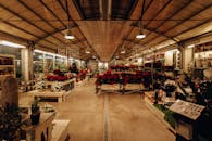 温暖迷人的花市里，种植着充满活力的季节性植物