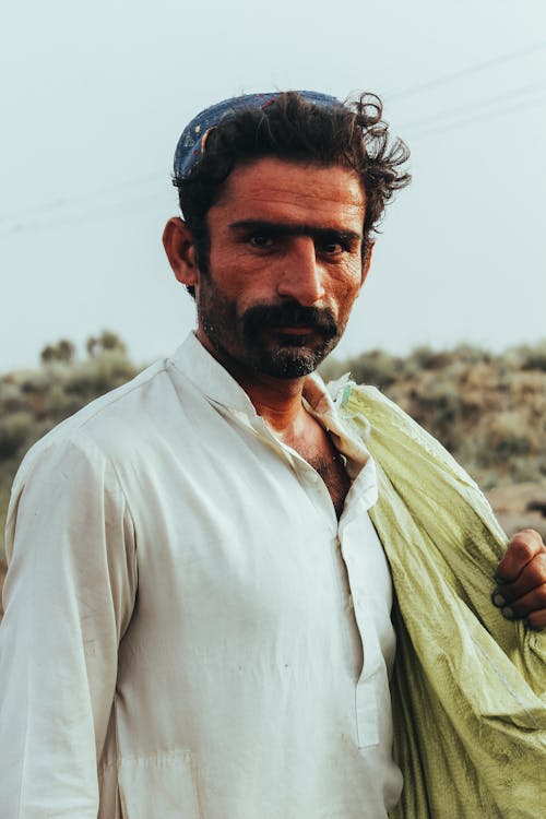 Brunette Man in Shirt