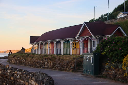 Free stock photo of beach house, north yorkshire, scarborough