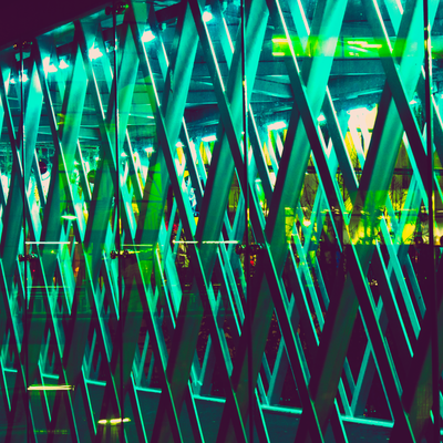 Blue geometric glass — Tuesday Temptation on Pexels