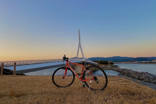 Free stock photo of beautiful sunset, bicycle, landscape photography
