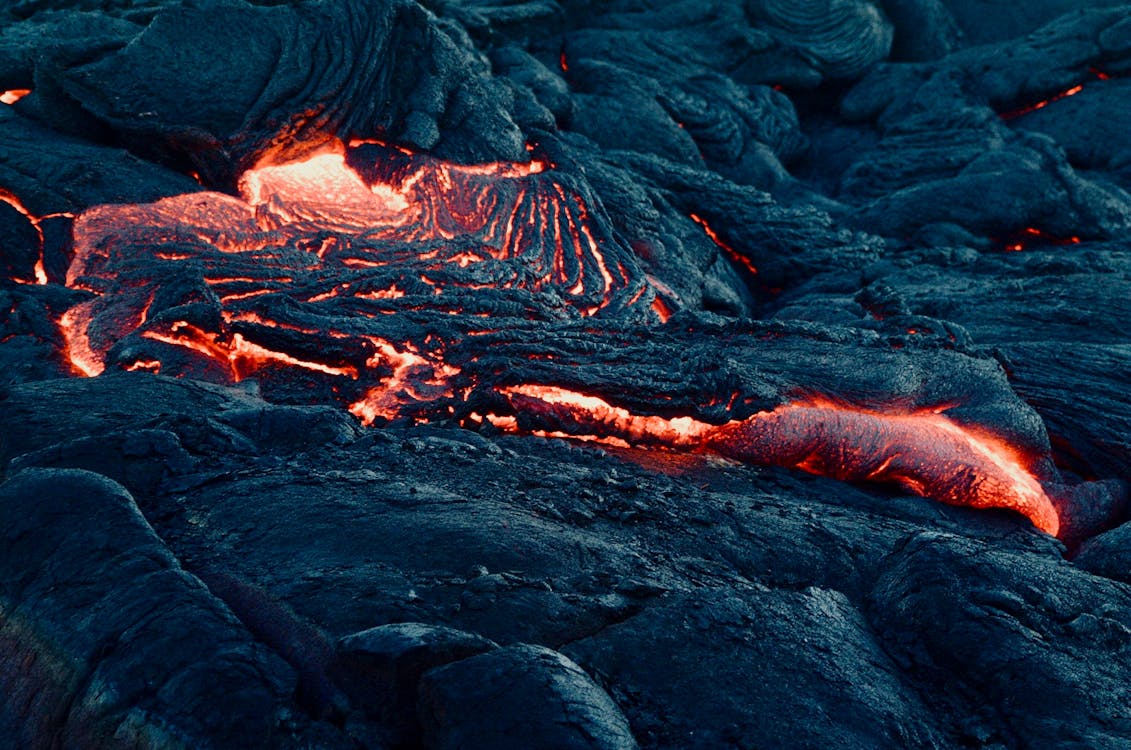 Free Lava Flowing  Stock Photo