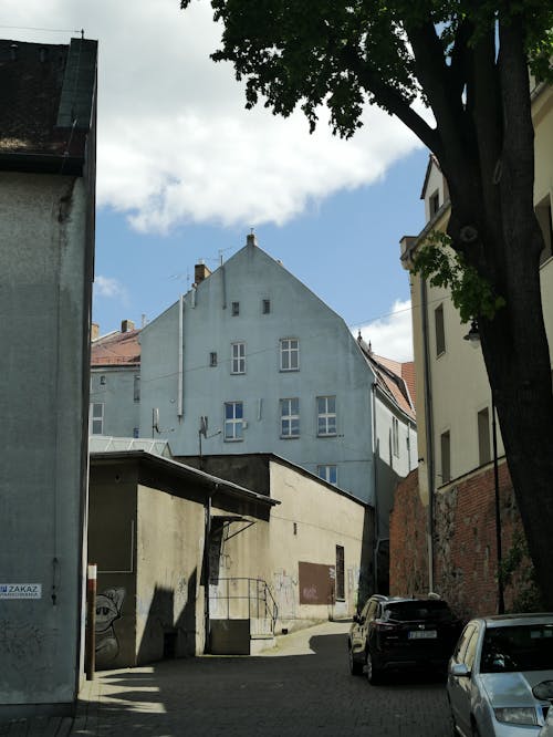 Alley Between Rundown Buildings