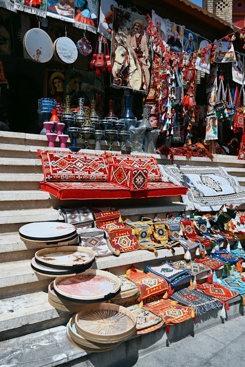 Traditional Handmade Items at the Market in City 